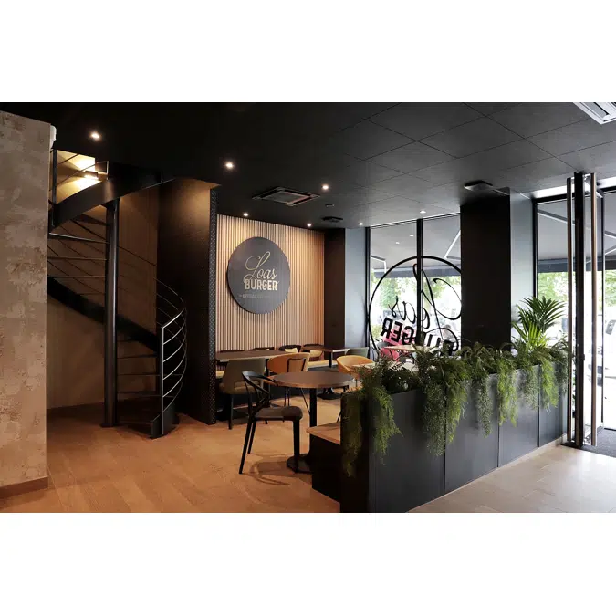 Divider: The Quito Tropicale L. Black Divider. Artificial plant