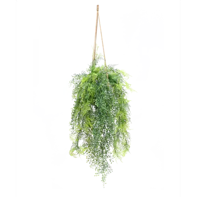 Image for Trailing plant in a grey pot Artificial plant