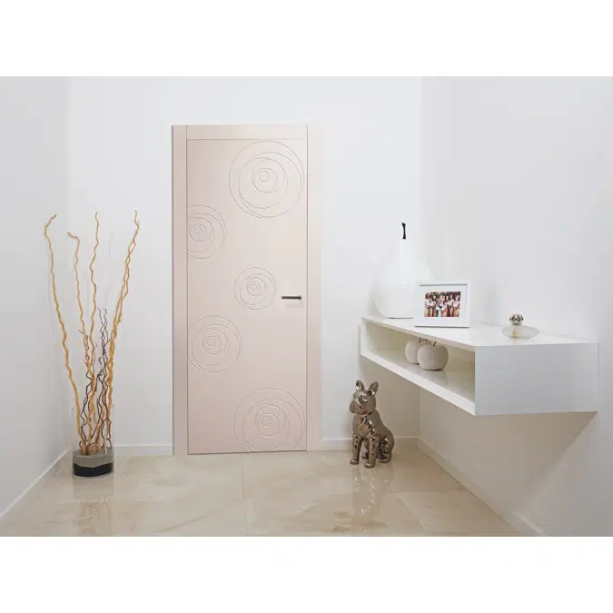 FILUM & MODERN Flush-fitting door with concealed hinges