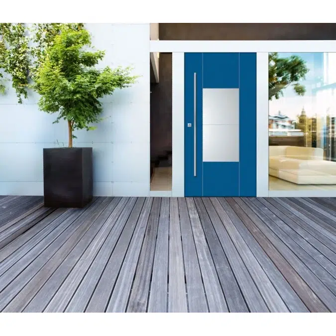 SLEEK  Porta d'ingresso blindata con cerniere a scomparsa