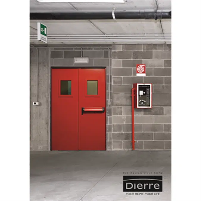 NEW IDRA EI2 60 DOUBLE LEAF Stainless steel Fire door