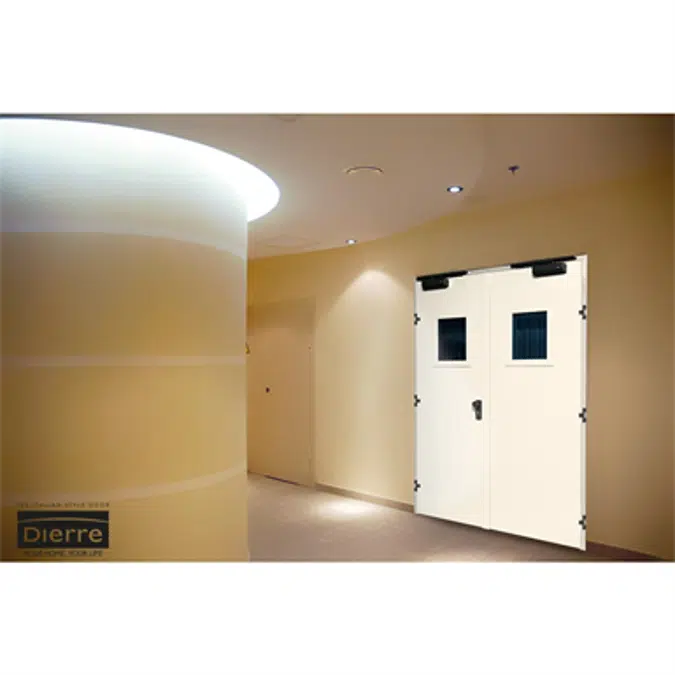 NEW IDRA EI2 120 Porta tagliafuoco in acciaio inox doppio battente