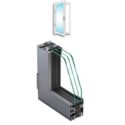 kép a termékről - Metra NC 75 HES WS - Single Casement Aluminium Window inward opening