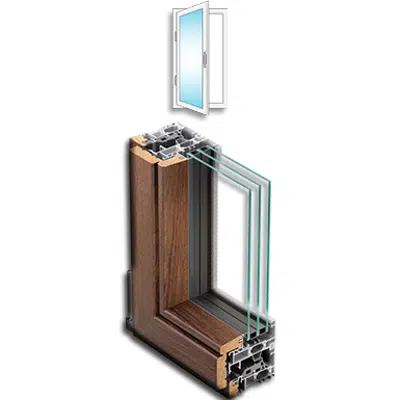 Imagem para Metra AELLE 100 STH - Single Casement Aluminium Window inward opening}