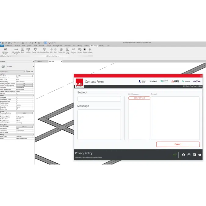 EAE Cable Tray Plug-In