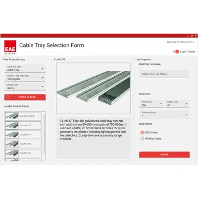 Image for EAE -  Cable Tray Plug-In
