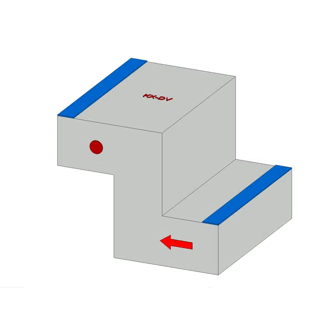 E - LINE - KX DOWNWARDS VERTICAL OFFSET