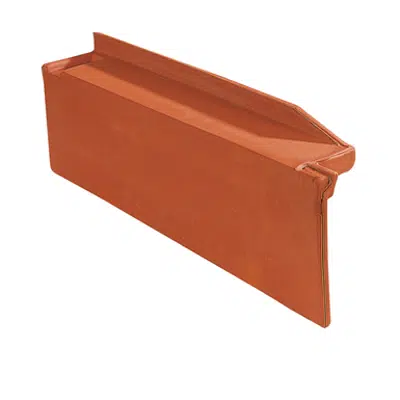 Image for Q10 - Straight left side course / Rake - Mixed roof tile