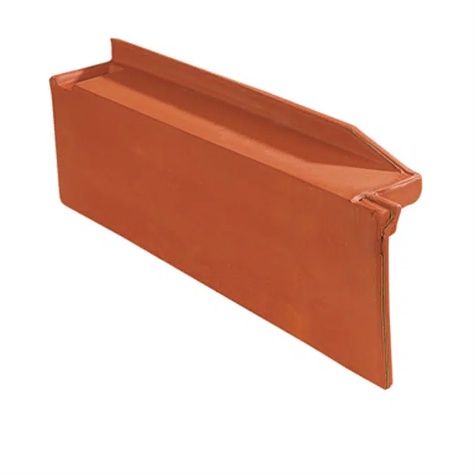 Q10 - Straight left side course / Rake - Mixed roof tile