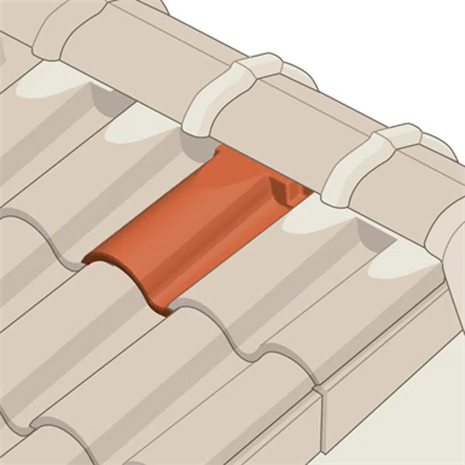 Q70 - Large under ridge tile