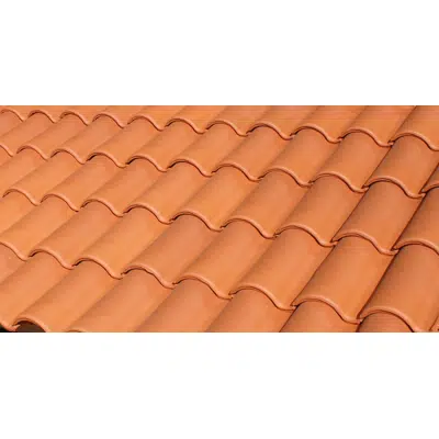 billede til Large Mixed Roof Tile Red