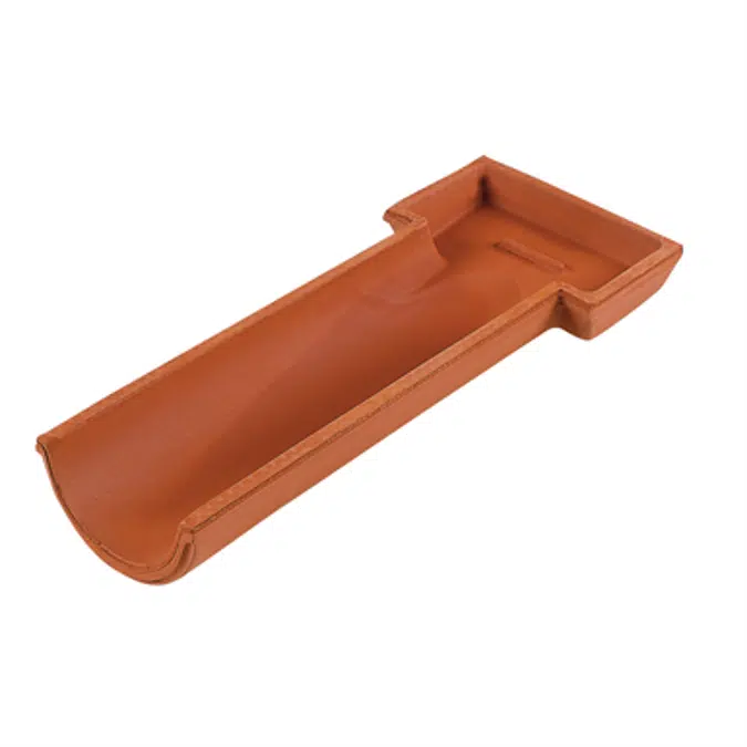 Q31 - Channel / Pan curved eave tile - Mixed Rooftile