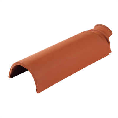 afbeelding voor Q32 - Ridge/ Cover curved eave tile - Mixed Rooftile