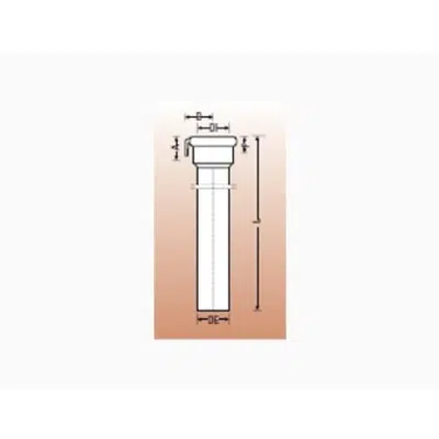 SMLrain water stand pipe with socket clamp coupling için görüntü