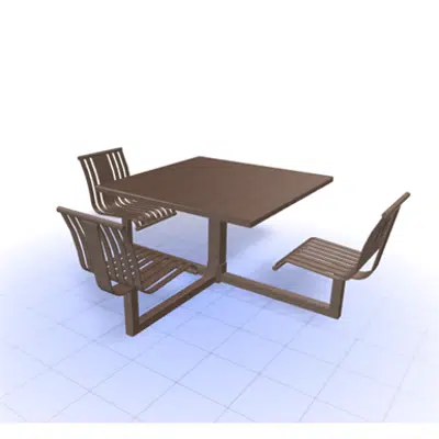imagem para CityView Carousel 48inch Square Table