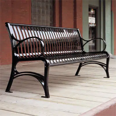 imagem para CityView Vertical Strap Backed Benches