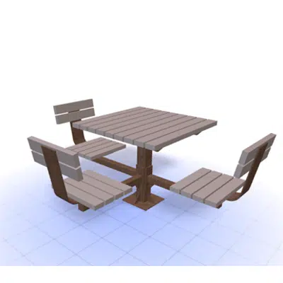 Image pour Avondale Carousel 36inch Wood Square Table