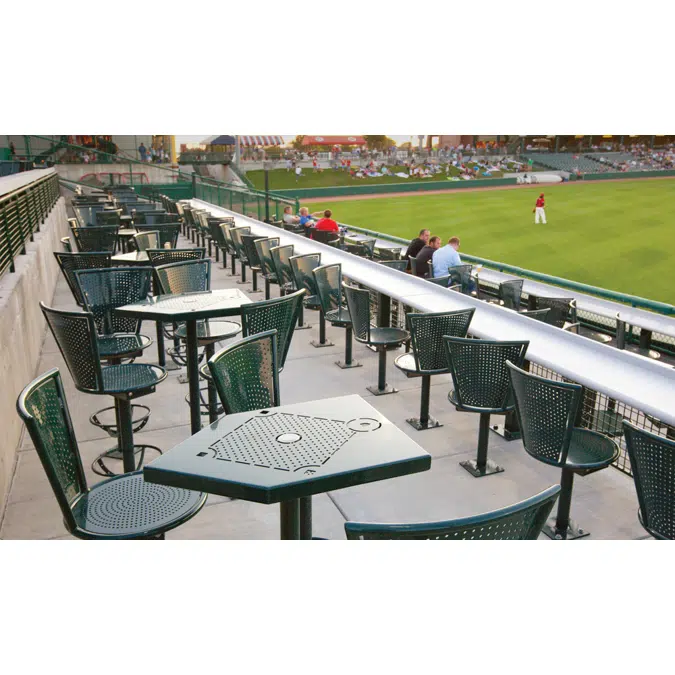 Stadium Dining Height Drink Rail