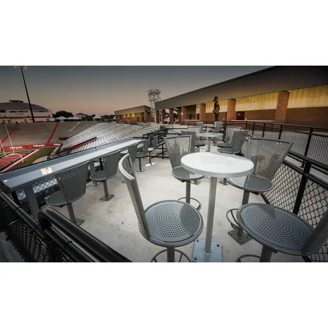 Stadium Dining Height Drink Rail