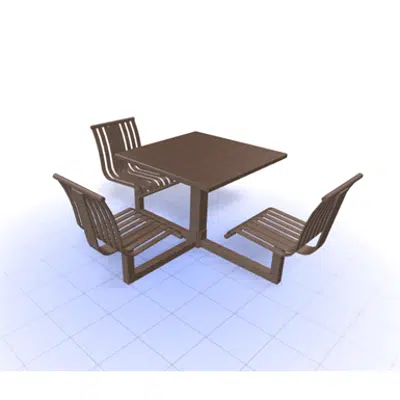 Image pour CityView Carousel 36inch Square Table