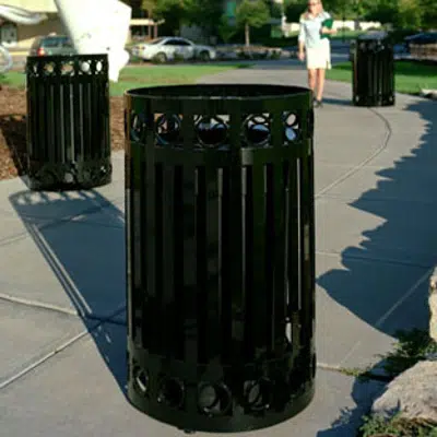 Image for Halo Decorative Ring Trash Receptacles
