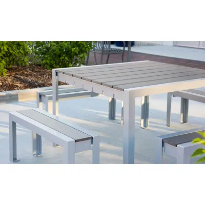 Image for Wynne Square Tables with Bench Seating