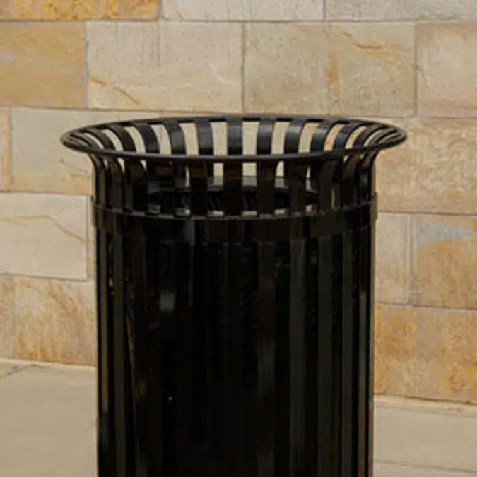 CityView Vertical Strap Trash Receptacles