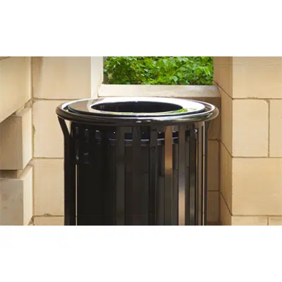 kuva kohteelle Newport Vertical Strap Trash Receptacles