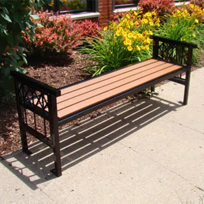 Image for Banning Pattern Backless Benches