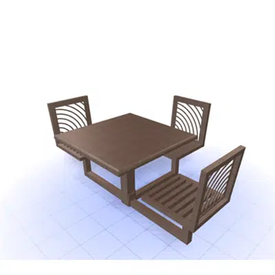 Image for Jordan Creek Carousel 36inch Square Table