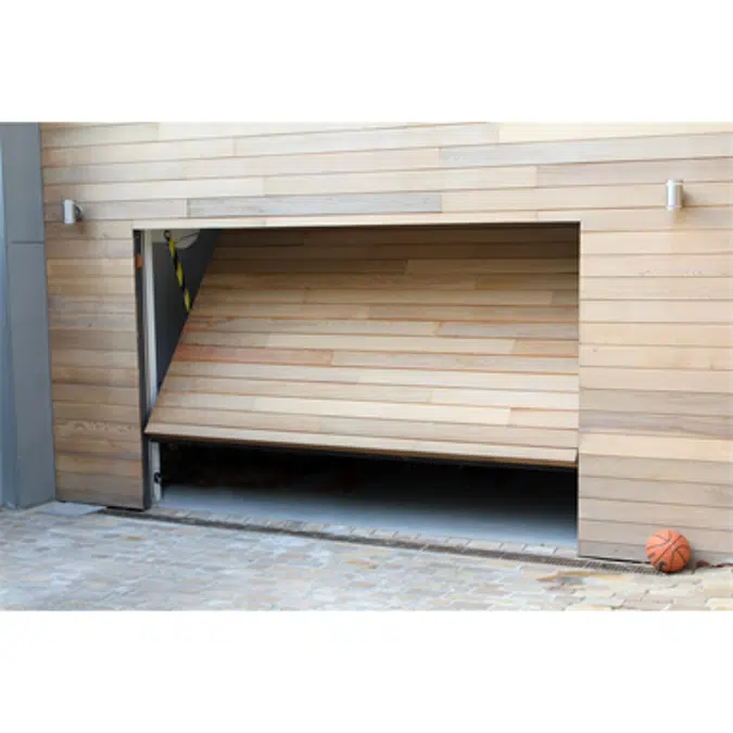 Porte basculante résidentielle SAFIR Melodia bois