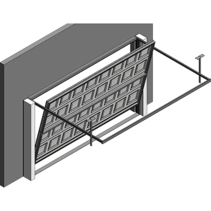 Porte basculante SAFIR S400 Iso avec cassettes blanches