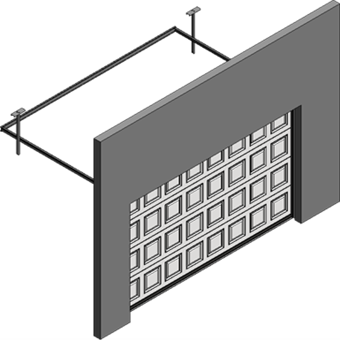 Porte basculante SAFIR S400 Iso avec cassettes blanches