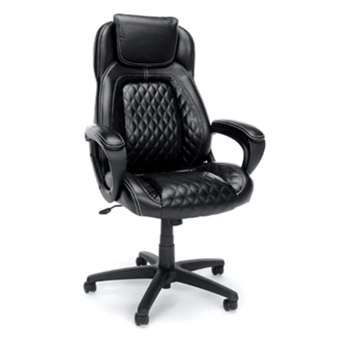 OFM ESS-6060 Essentials Collection Racing Style SofThread Leather High Back Office Chair