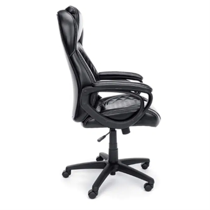 Ofm essentials collection racing style shop softhread leather high back office chair