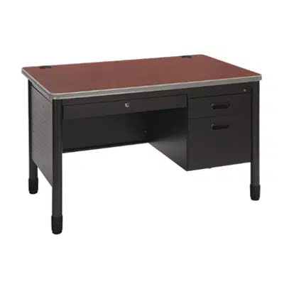 Image for OFM 66348 Core Collection Mesa Series Steel Teacher's Desk with Laminate Top, 3-Drawer Single Pedestal