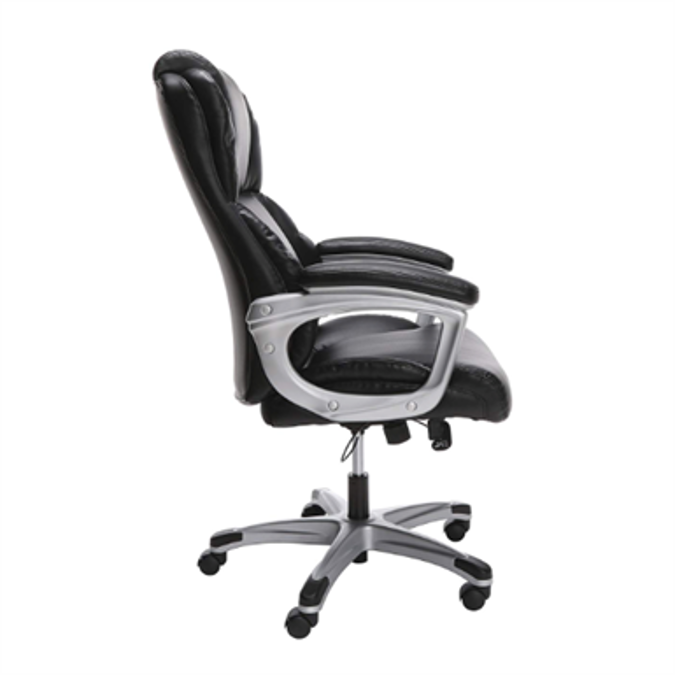 OFM Essentials Collection Ergonomic Executive Bonded Leather Office Chair in Black 