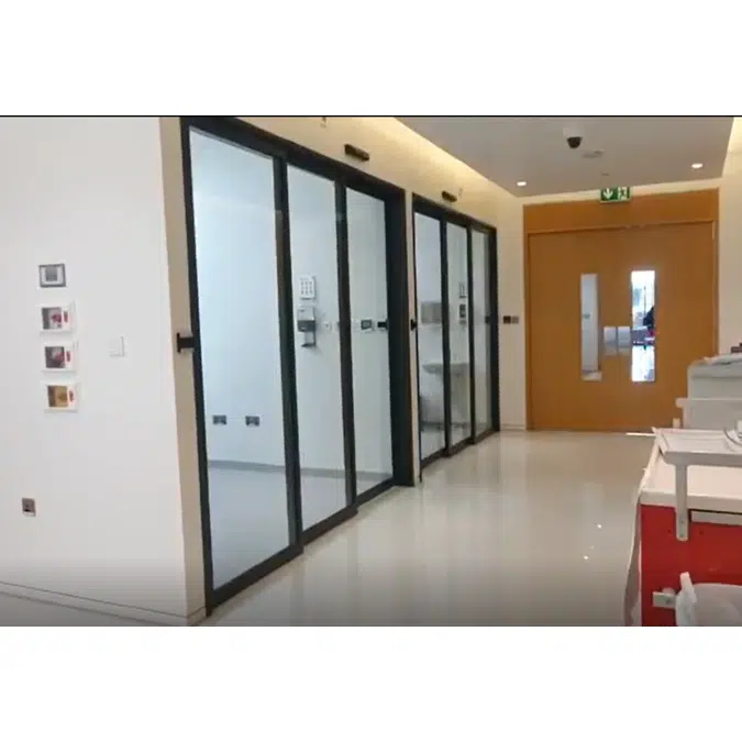 Telescopic Sliding Door A30-4 single slide fixed panel