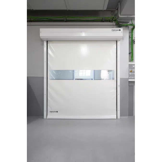 High-speed door for laboratories and clean rooms