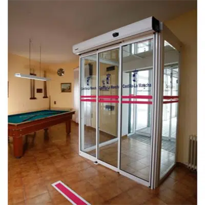 Automatic door - Telescopic SL left A20-4 with fixed panel图像