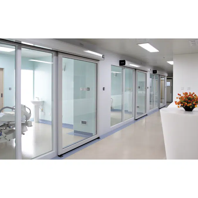 Automatic glass hermetic door Single-Side-with double frame_A44-H4MK40J2