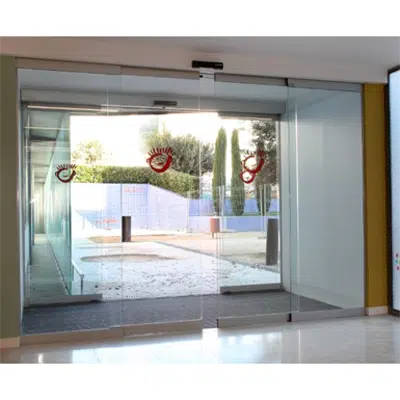 Automatic door - Bi-parting sliding A20-2 with fixed panel için görüntü