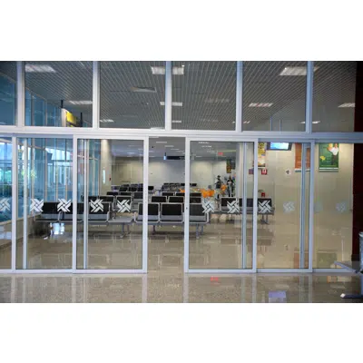 Image for Telescopic Sliding Door A30-4 bi-parting with fixed panels