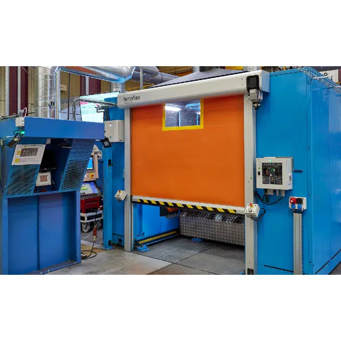 Porta de enrolar para linhas de produção