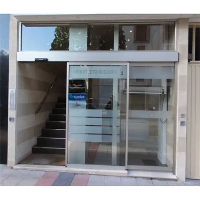 Automatic door - Single slide right A20-4 with fixed panel