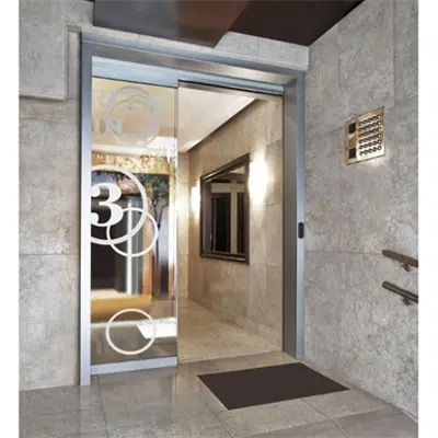 Automatic door - Single slide right A20-2 with fixed panel图像