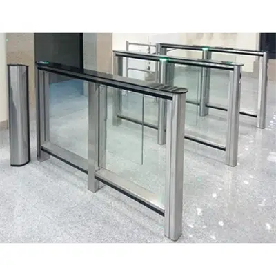 Access control - Slim Gate access control speedlane with swing panels 이미지