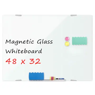Image for Magnetic Glass Dry Erase Whiteboard