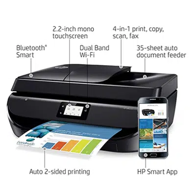 Image for HP OfficeJet 5255 Wireless All in One Printer