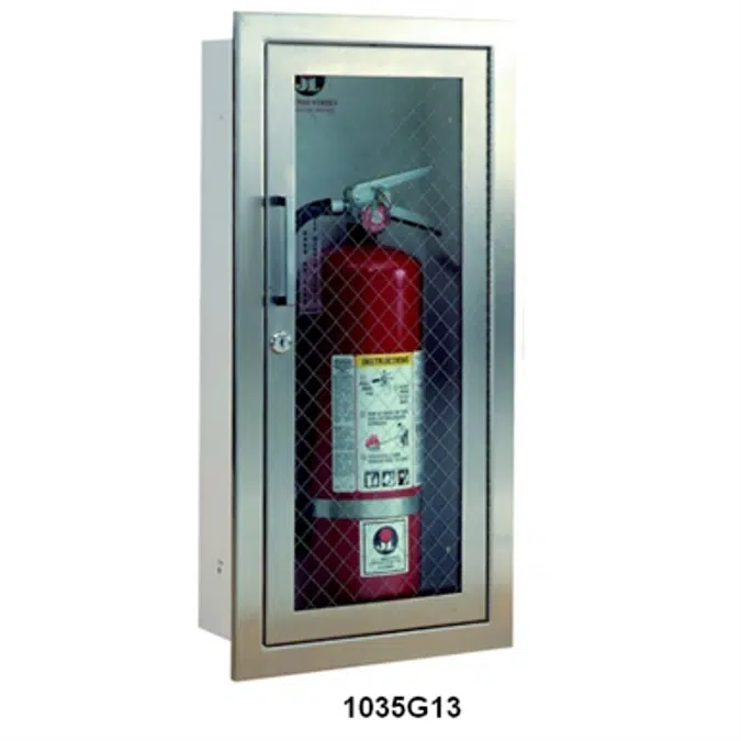 JL Industries | Fire Extinguisher Cabinet Stainless Steel | Cosmopolitan Series